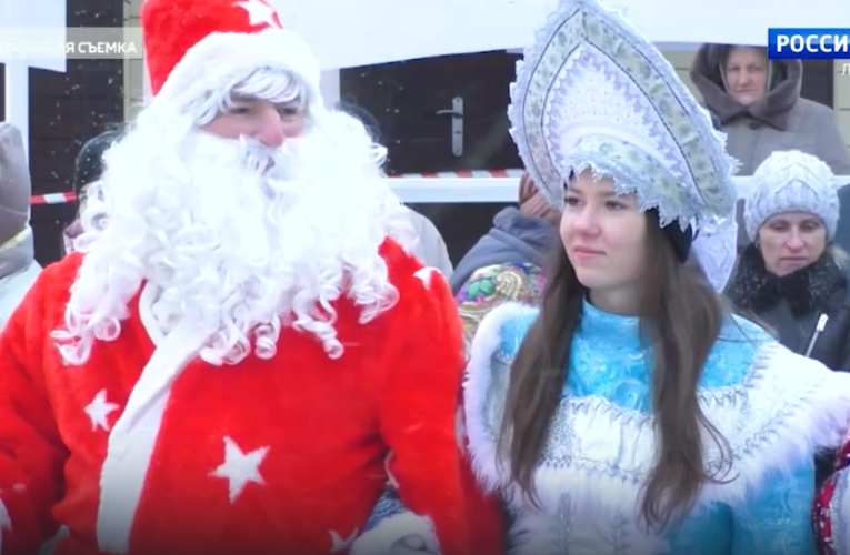 В Добровском районе прошел парад Дедов морозов