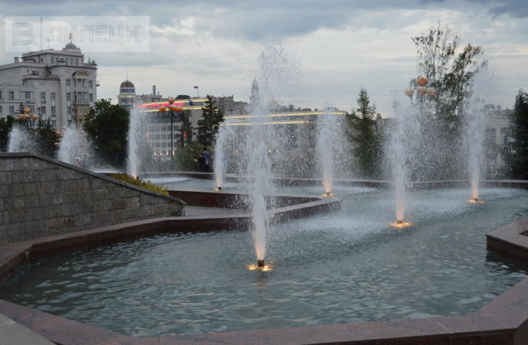 Каскад фонтанов на Петровском спуске в Липецке готовят к запуску 1 мая